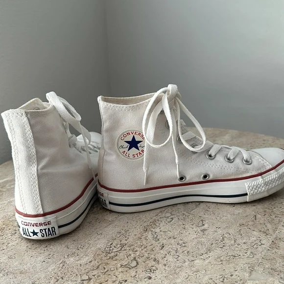 Converse White High-Top Sneakers - Picture 5 of 8